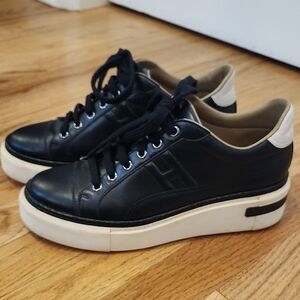 Hermes Polo Sneaker Womens Size 38 Black